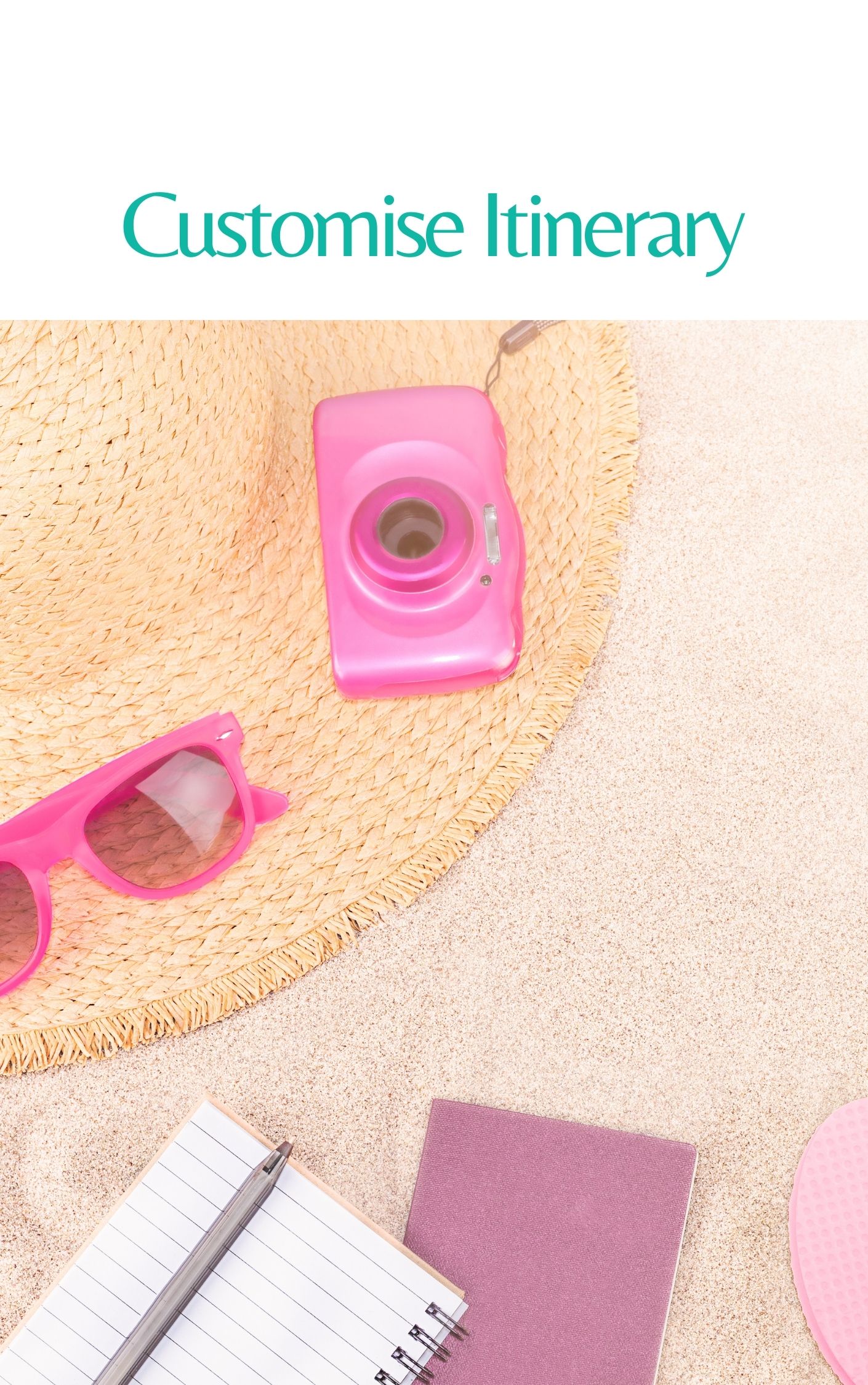 Create a customized itinerary for a personalized travel experience